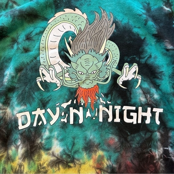 Day N Night 2017 Festival Tie Dye Hoodie size medium Lamar/Travis/Chance - Picture 2 of 16